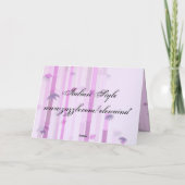 Roze Deco Birthday Kaart (Achterkant)