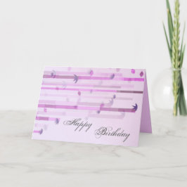 Roze Deco Birthday Kaart
