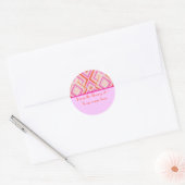 Roze Deco Boekplaat Stickers (Envelop)