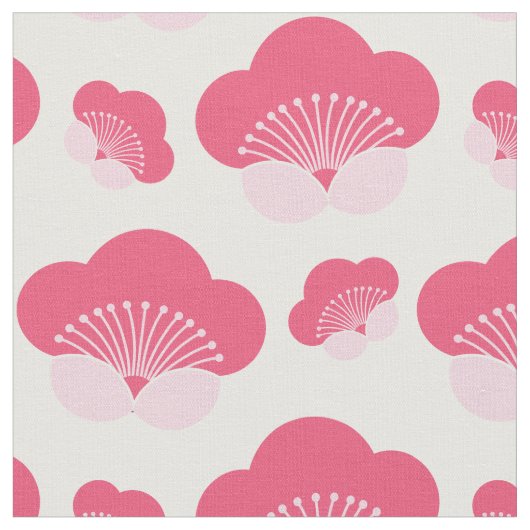 Roze Deco Floral-ontwerp Stof (Close Up)