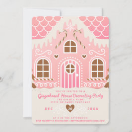 Roze decoratie uitnodiging voor het versieren van