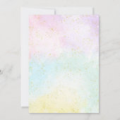 Roze decoratie voor peperkoekhuisje feest uitnodig kaart (Achterkant)