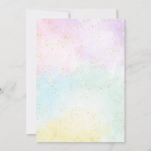 Roze decoratie voor peperkoekhuisje feest uitnodig kaart (Achterkant)