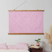Roze decoratief bloempatroon hangend wandkleed (Slaapkamer)