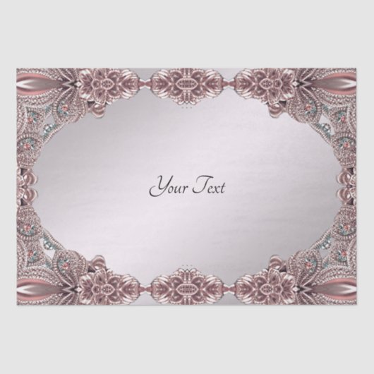 Roze decoratief tissuepapier (Voorkant)