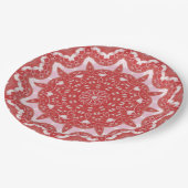 Roze Decoratief Vakantiepapier Bord (Gekanteld)