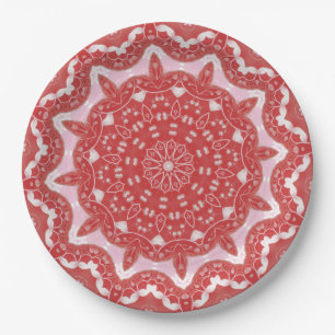 Roze Decoratief Vakantiepapier Bord