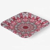 Roze Decoratief Vakantiepapier Bord (Gebogen)