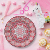 Roze Decoratief Vakantiepapier Bord (Feest)