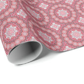 Roze decoratief vakantieverpakkingspapier cadeaupapier (Rol Hoek)