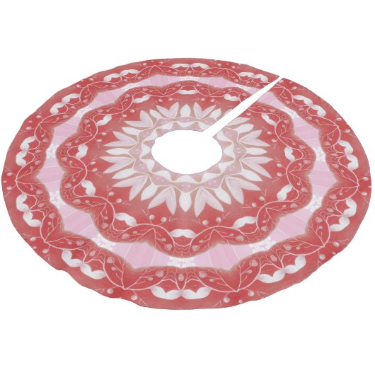 Roze decoratieve boomrok kerstboom rok (Gekanteld)