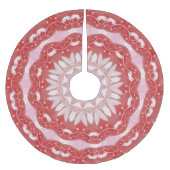 Roze decoratieve boomrok kerstboom rok (Voorkant)