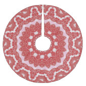 Roze decoratieve boomrok kerstboom rok (Voorkant)