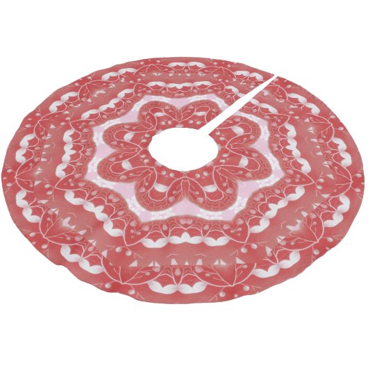 Roze decoratieve boomrok kerstboom rok (Gekanteld)