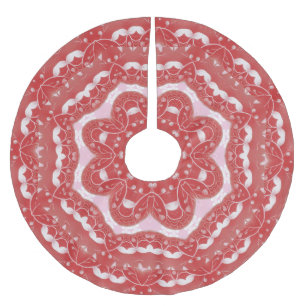 Roze decoratieve boomrok kerstboom rok