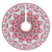 Roze decoratieve boomrok kerstboom rok (Voorkant)