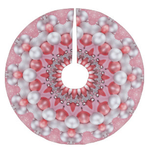 Roze decoratieve boomrok kerstboom rok