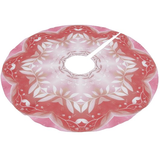 Roze decoratieve boomrok kerstboom rok (Gekanteld)