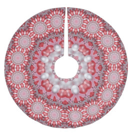 Roze decoratieve boomrok kerstboom rok