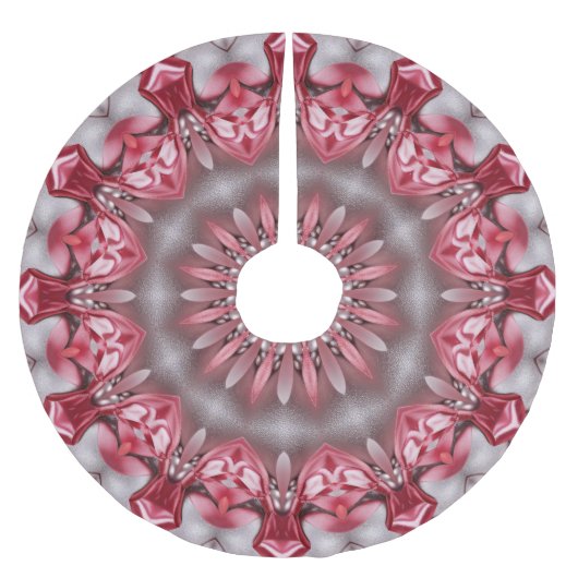 Roze decoratieve boomrok kerstboom rok (Voorkant)