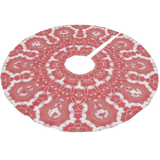 Roze decoratieve boomrok kerstboom rok (Gekanteld)