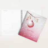 Roze decoratieve kerstbal vakantie planner (Display)