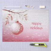 Roze decoratieve kerstbal vakantie tissuepapier (Craft)