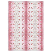 Roze Decoratieve Kerstballen Vakantie Tafelkleed (Voorkant)