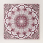 Roze decoratieve legpuzzel (Horizontaal)