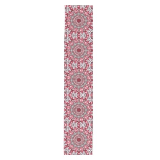 Roze decoratieve tabellooppas medium tafelloper (Voorkant)