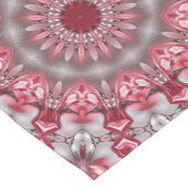 Roze decoratieve tabellooppas medium tafelloper (Hoek)