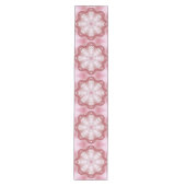 Roze decoratieve tabellooppas medium tafelloper (Voorkant)