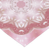 Roze decoratieve tabellooppas medium tafelloper (Hoek)