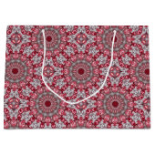 Roze Decoratieve Vakantie Gift Bag Groot Cadeauzakje (Voorkant)