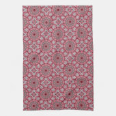 Roze Decoratieve Vakantie Keuken Handdoek (Verticaal)