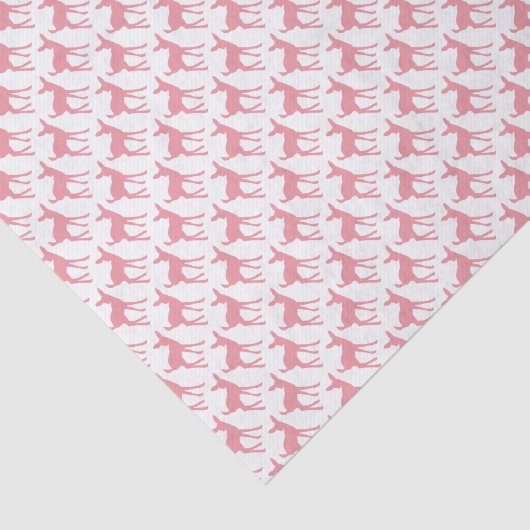 Roze deer Patroon Tissuepapier (Detail)