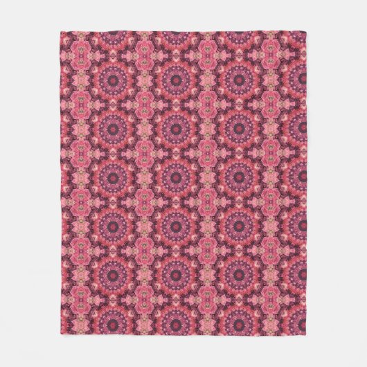 Roze Dekbed Fleece Deken (Voorkant)
