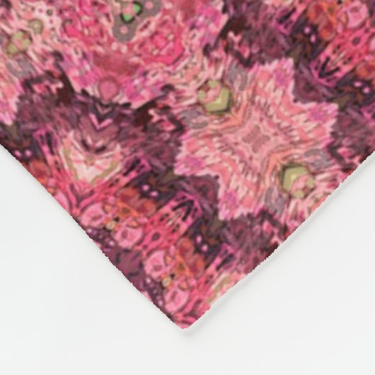 Roze Dekbed Fleece Deken (Hoek)