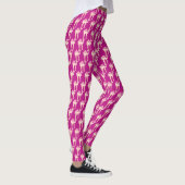 Roze deken kameel grafisch kunstpatroon leggings (Rechts)