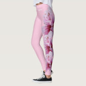 Roze Delaware State Flower Peach Blossom Leggings (Links)