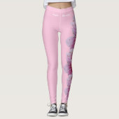 Roze Delaware State Flower Peach Blossom Leggings (Voorkant)