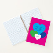 Roze Deluxe Notitieboek met Hartjes (Binnen)