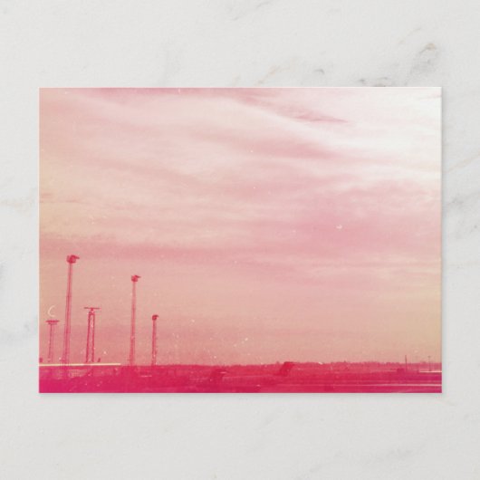 Roze Denemarken Briefkaart (Voorkant)
