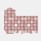 Roze Denim-stalen Tent Favor Box Bedankdoosjes (Uitgevouwen)