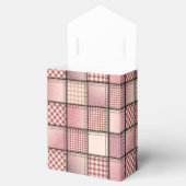 Roze Denim-stalen Tent Favor Box Bedankdoosjes (Geopend)