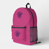 Roze Denim Stof Textuur Custom Logo afgedrukt teru