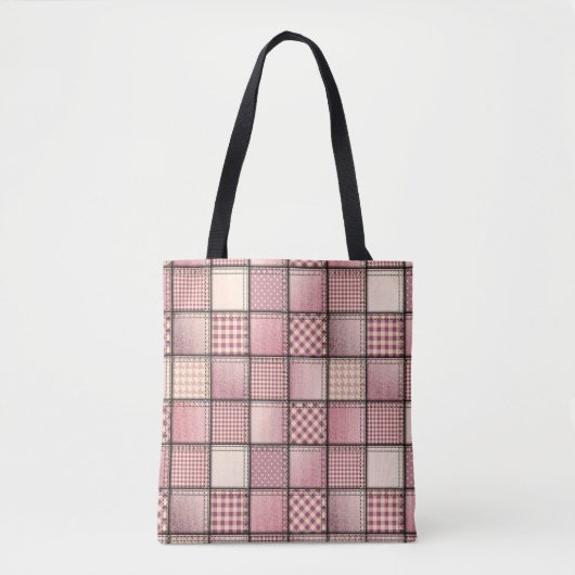 Roze denim tas (Voorkant)