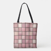 Roze denim tas (Achterkant)