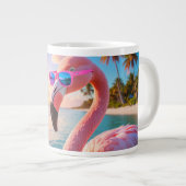 ROZE DENKER - Flamingo ROZE Grote Koffiekop (Voorkant rechts)