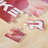 ROZE DENKER Flamingo Roze Legpuzzel (Zijkant)
